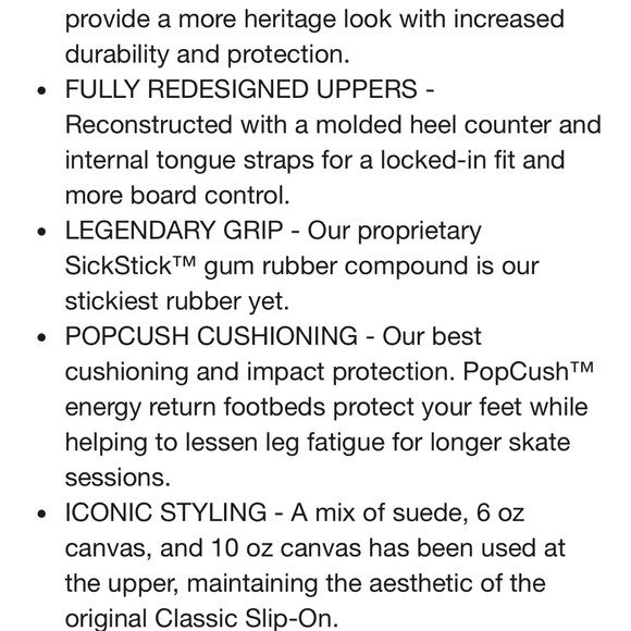 Pop Cush Black Van Slip Ons - Picture 6 of 6